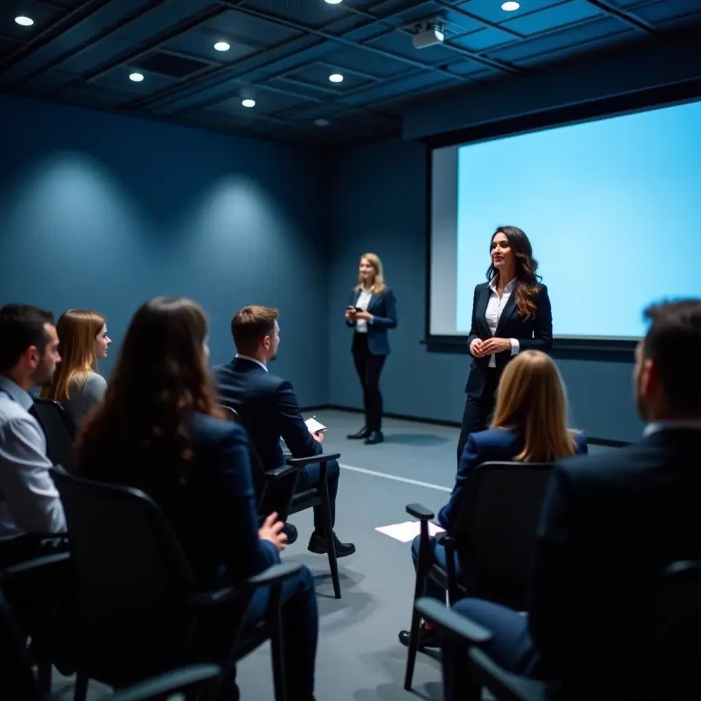 Echipa de consultanți în management discutând strategii de restructurare a afacerilor